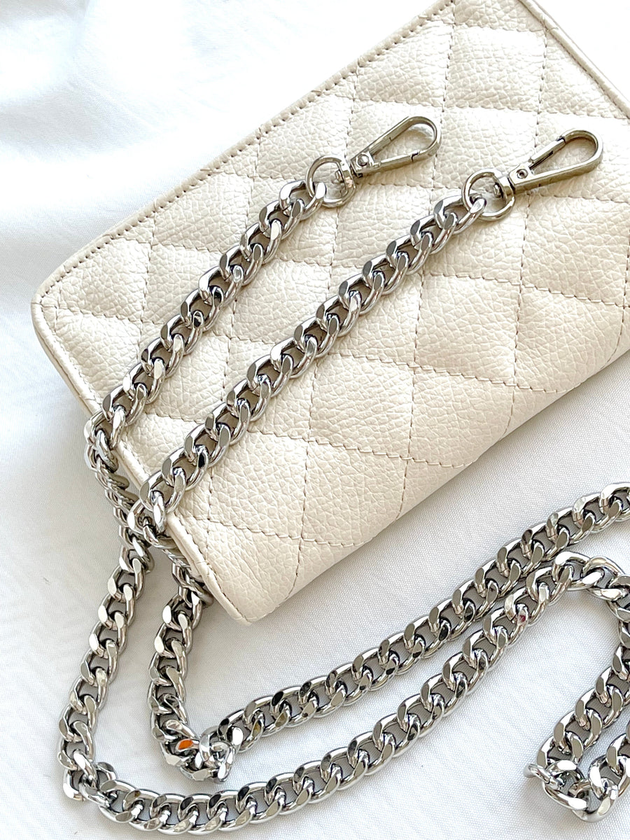 Silver Chain Crossbody Luxury Bag