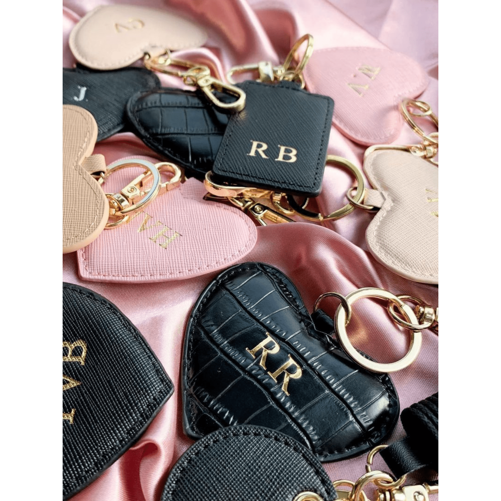 Your Initials on Small Leather Goods and Personalised Bag Charms XARI XARI COLLECTIONS