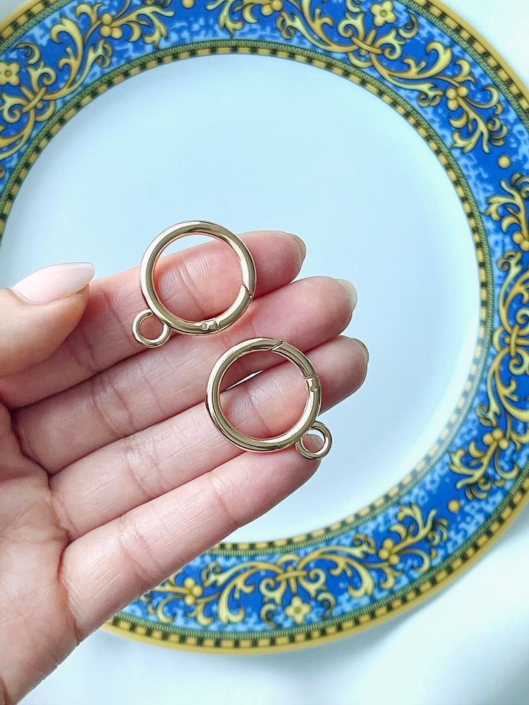 Extension Ring/Clasp - 2 pcs - Gold
