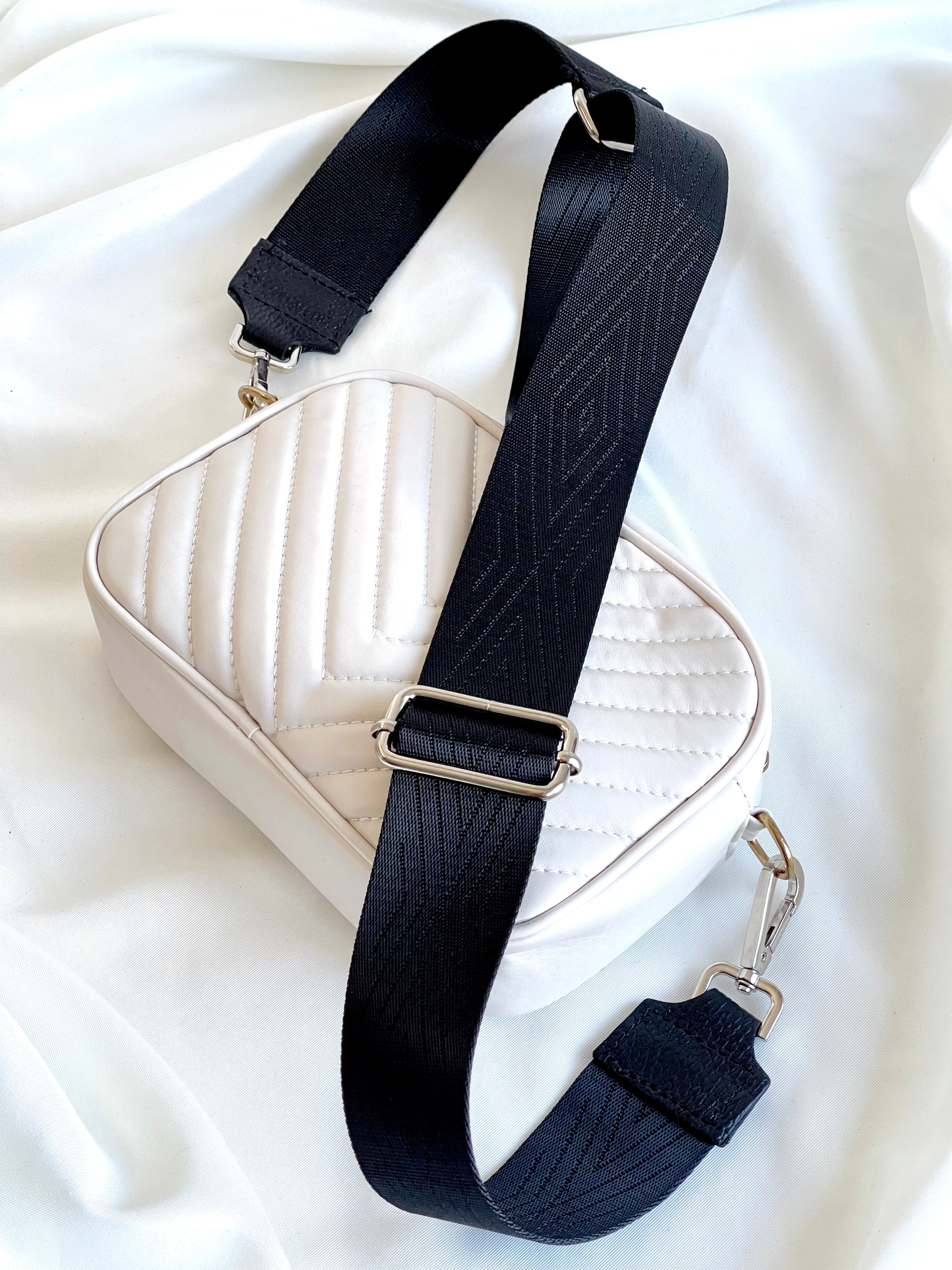 Interchangeable Canvas Hand Bag Strap with Silver Hardware - Lots of colours  available. – lusciousscarves