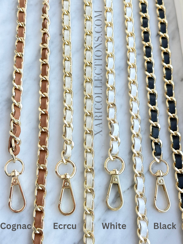 Classy Chain - White/Gold Bag Chain